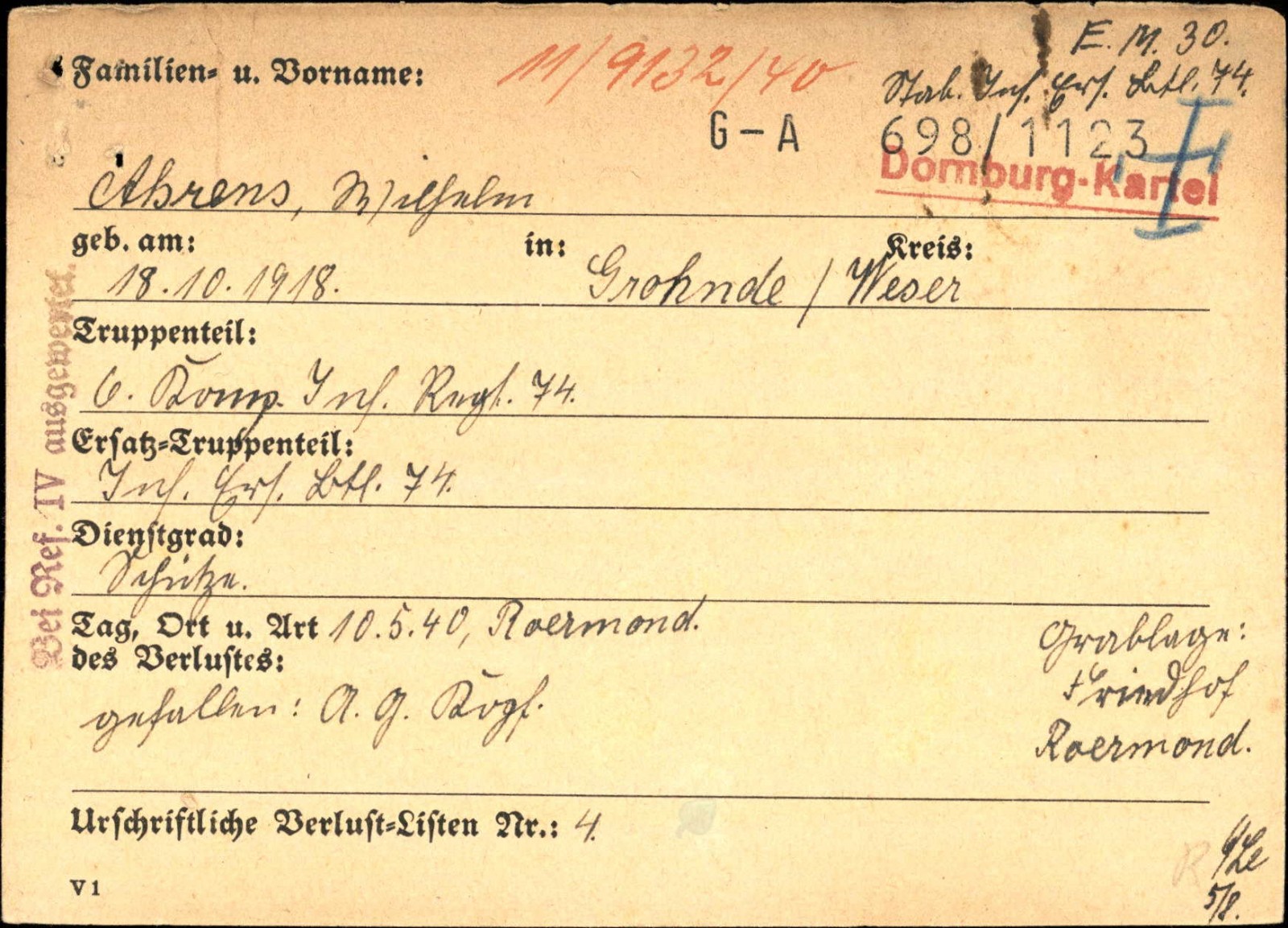 Wilhelm Karl Friedrich Ahrens Wilhelm Karl Friedrich Ahrens