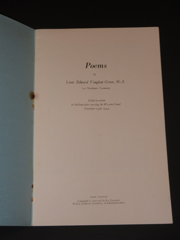 Edward Vaughan Green Edward Vaughan Green