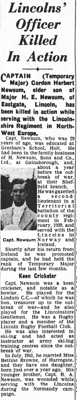 Gordon Herbert Newsum Gordon Herbert Newsum