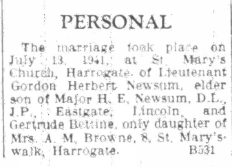 Gordon Herbert Newsum Gordon Herbert Newsum