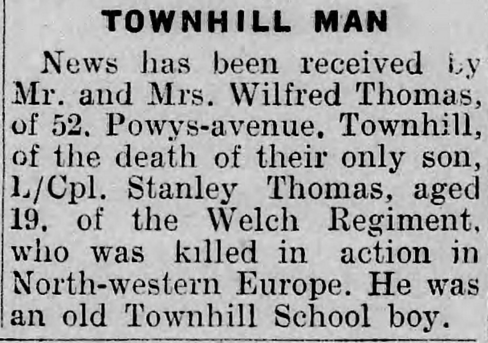 Stanley George Thomas Stanley George Thomas