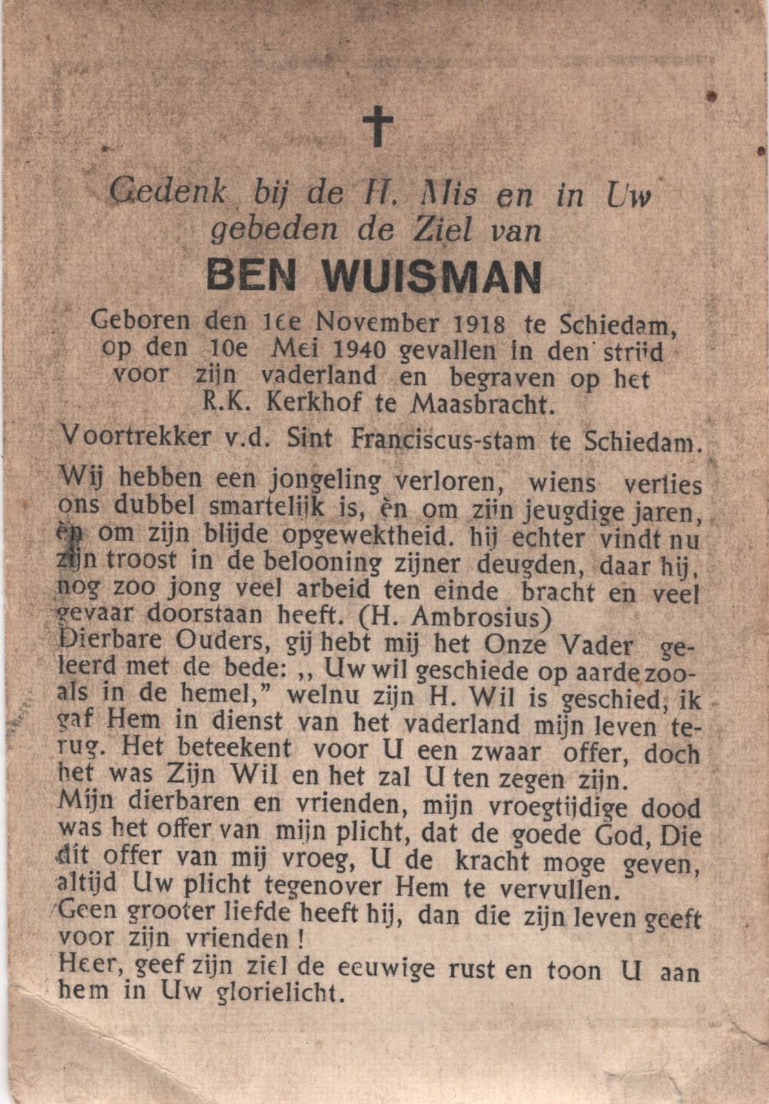 Bernardus Petrus Henricus Wuisman Bernardus Petrus Henricus Wuisman