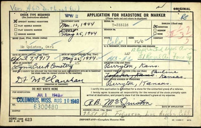 Cyrus Carl McQuiston Cyrus Carl McQuiston